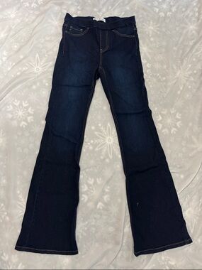 Dark Wash Flared Women’s Jeans - Navy Blue